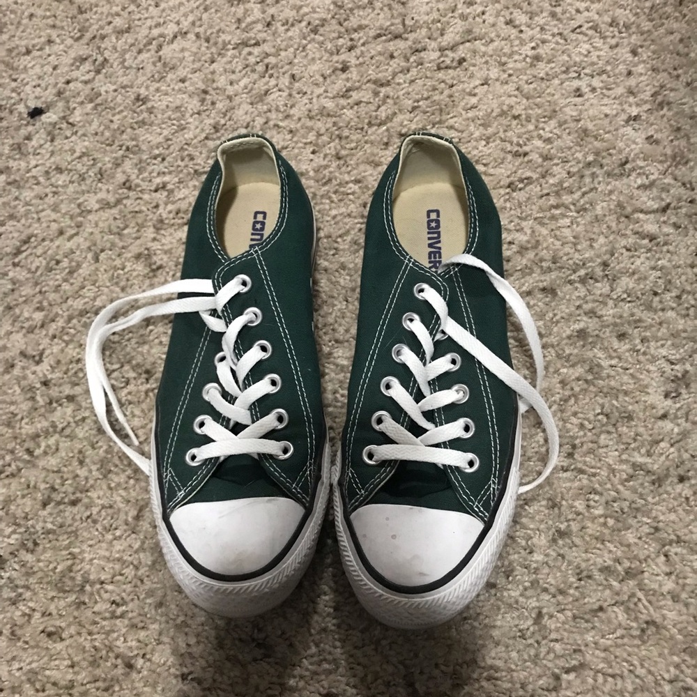 Forest green converse